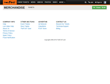 Tablet Screenshot of merchandise.thefoat.com